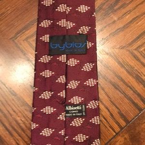 Vintage Art Deco Byblos tie 100% silk 1985